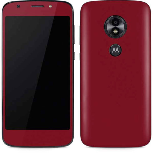 Burgundy Solid Moto E5 Play Skin